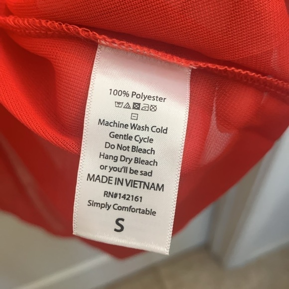 LULAROE Sheer Red Lindsay Kimono Cover Size S‎ - Picture 5 of 6